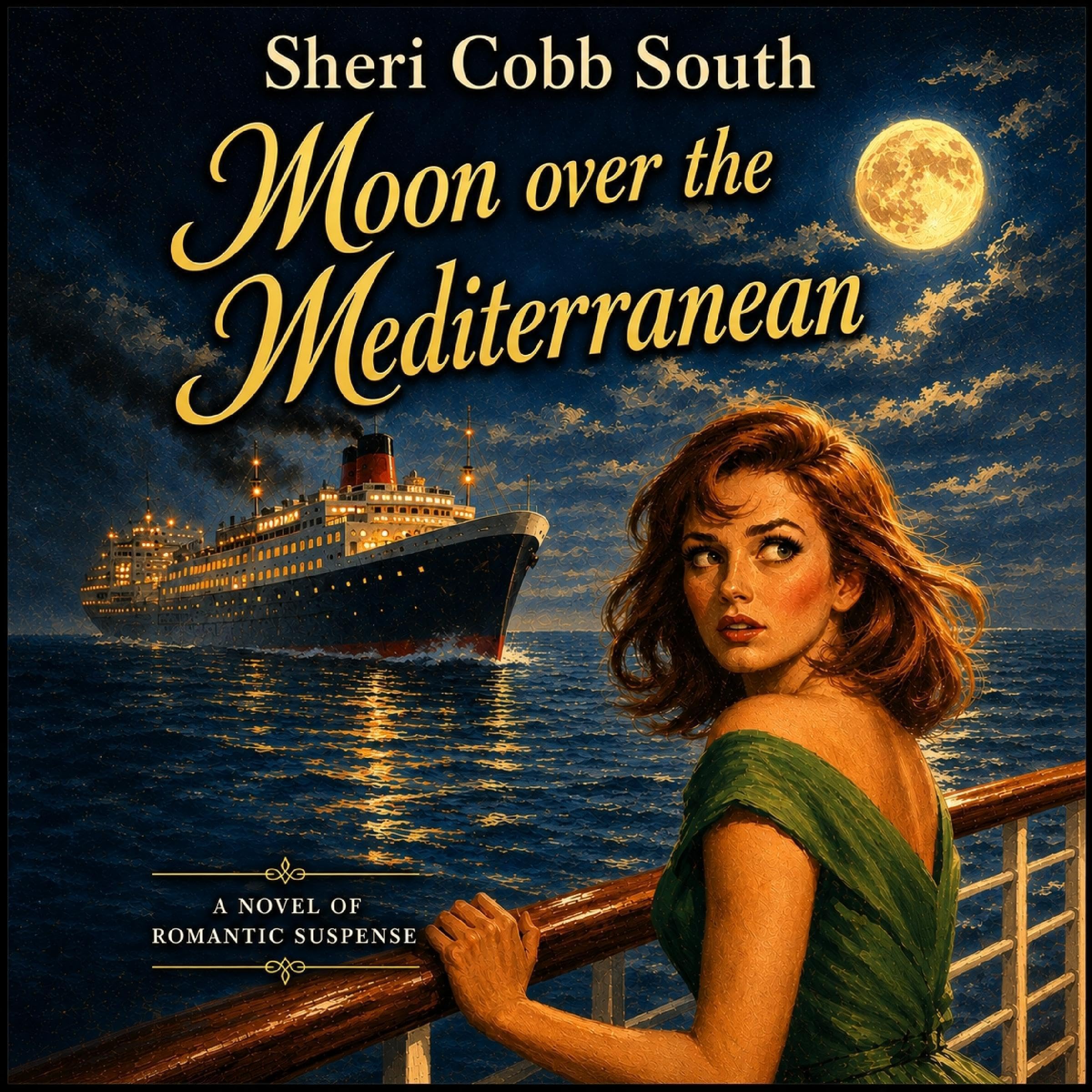 Moon over the Mediterranean