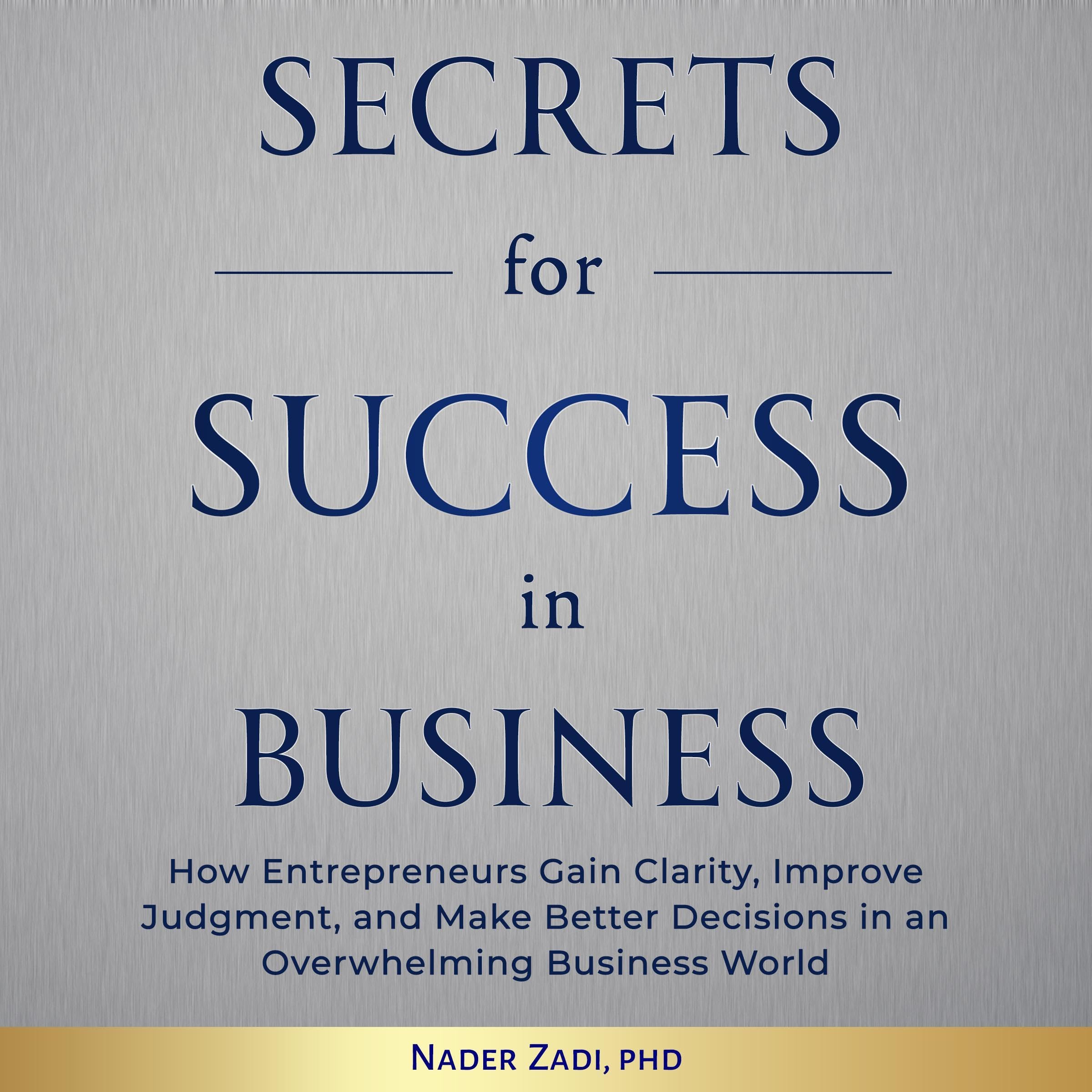 Secrets for Success in Business
